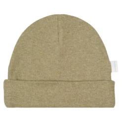 Baby-Beanie "Ripp" olivgrün melange 0M-3M