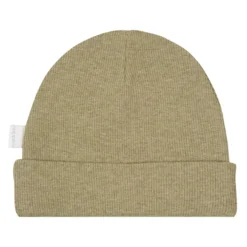 Baby-Beanie "Ripp" olivgrün melange 0M-3M