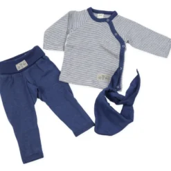 Babybox N°22 "Wolle Seide" blau 56
