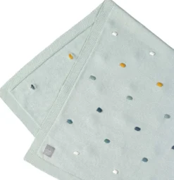 Babydecke Strick "Dots" mint