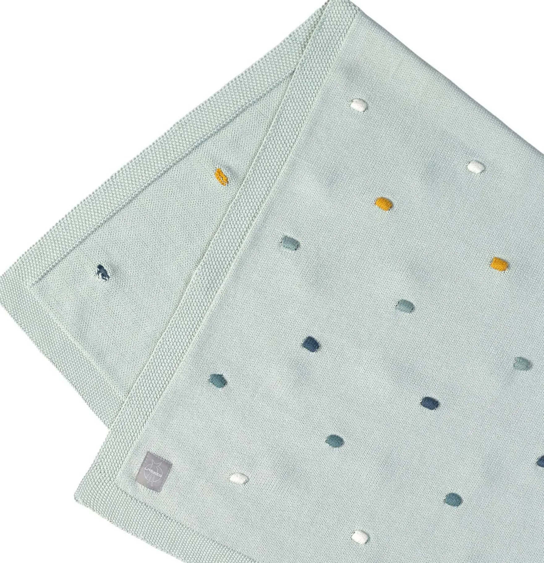Babydecke Strick "Dots" mint