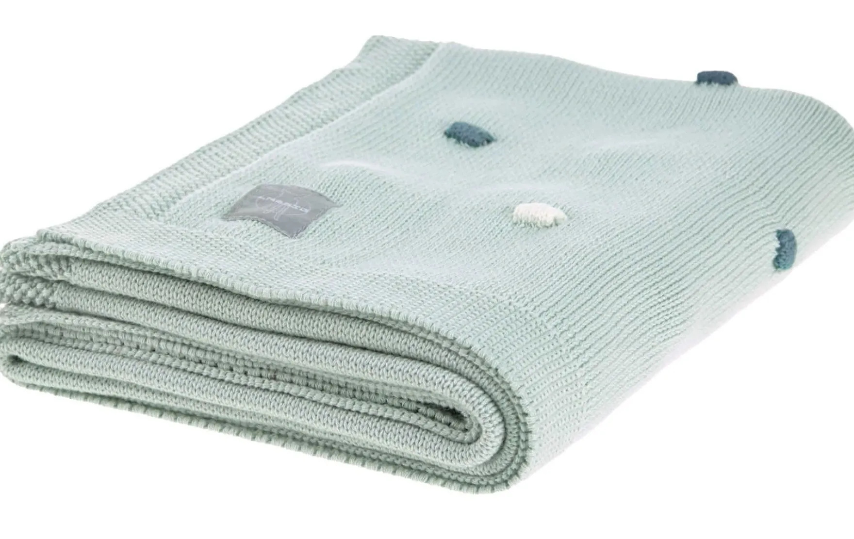 Babydecke Strick "Dots" mint