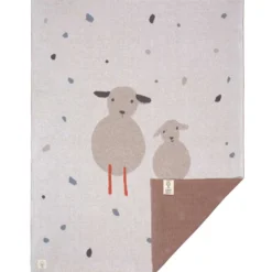 Babydecke Strick "Schäfchen"