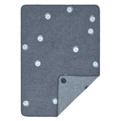 Babydecke 75x100cm "Smilie" blau