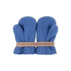 Baby-Fäustlinge Wollfleece bright-blue 2