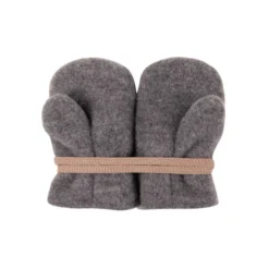 Baby-Fäustlinge Wollfleece schiefer 1
