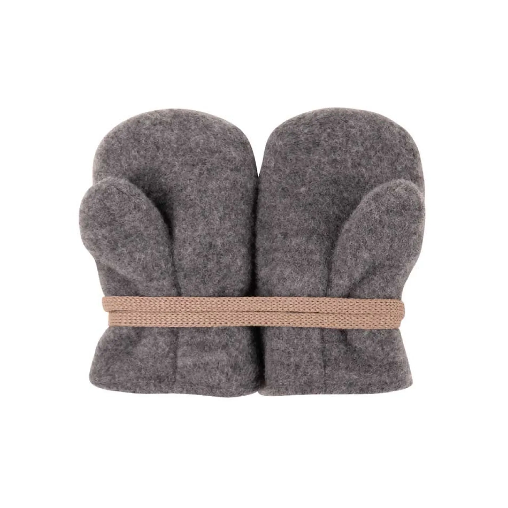 Baby-Fäustlinge Wollfleece schiefer 1
