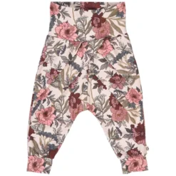 Babyhose mit Raffung geblümt 56