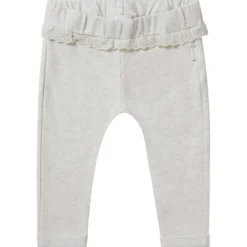 Babyhose mit Rüsche natur meliert 56