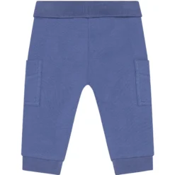 Babyhose mit Umschlagbund blau 50