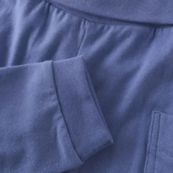 Babyhose mit Umschlagbund blau 50