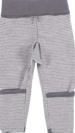 Babyhose Wolle Seide Ringel grau 56