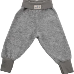 Babyhose Wollfrottee hellgrau 62