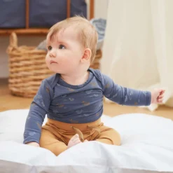 Baby Krabbelhose senfgelb 56