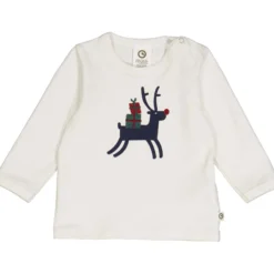 Baby Langarmshirt creme "Rudolph" 74