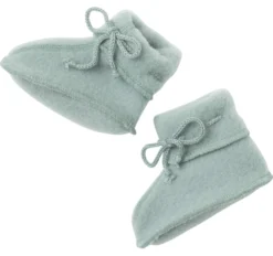Babyschühchen Wollfleece bergblau melange Gr. 1