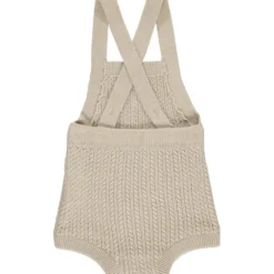 Baby Strick-Latzhose kurz sand 62