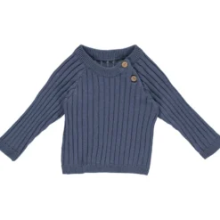 Baby Strick Pullover denimblau 98