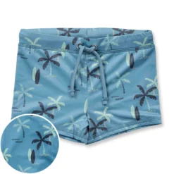 Badehose "Palmen" blau 122/128