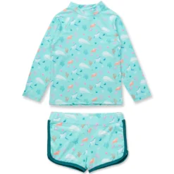 Badeoutfit "Sealife" eisblau 98/104