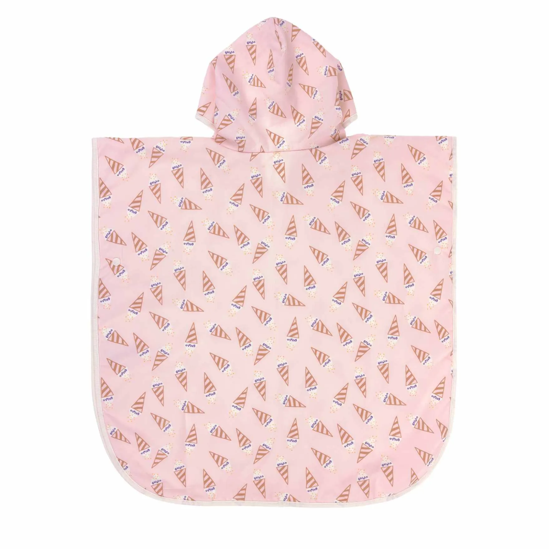 Bade-Poncho mit UV Schutz "Eis" rosa