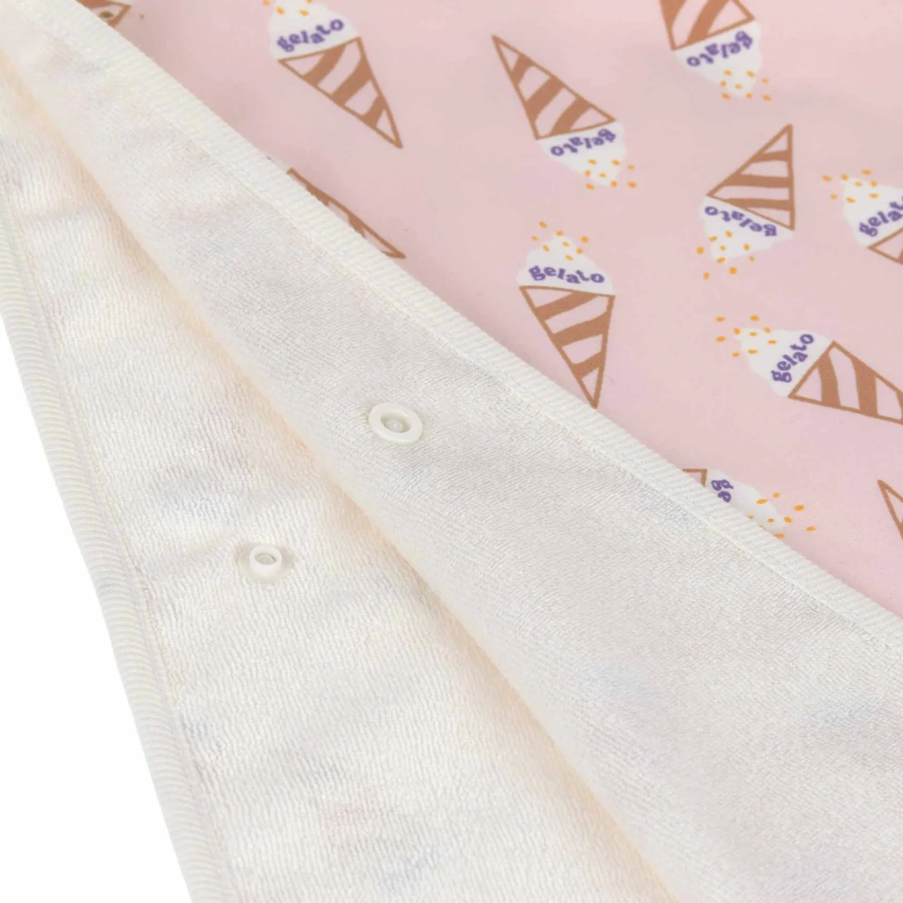 Bade-Poncho mit UV Schutz "Eis" rosa