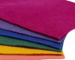 Bastelfilz in kräftigen Farben | 6 Platten