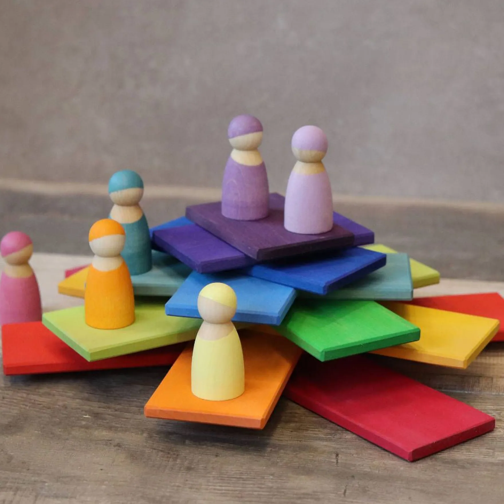 Bauplatten Regenbogen