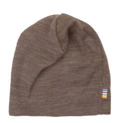 Beanie Wolle Seide braun 45
