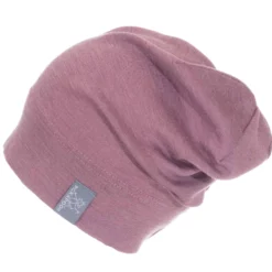 Beanie Wolle-Seide "Rap" altrosa 48