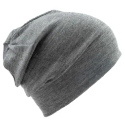 Beanie Wolle-Seide "Rap" grau 50