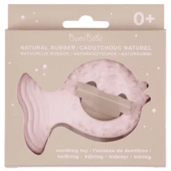 Beißring Fisch rosa Kautschuk