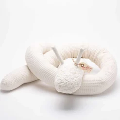 Bettwurm Waffelpique beige