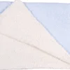 Bio Babydecke hellblau weiß