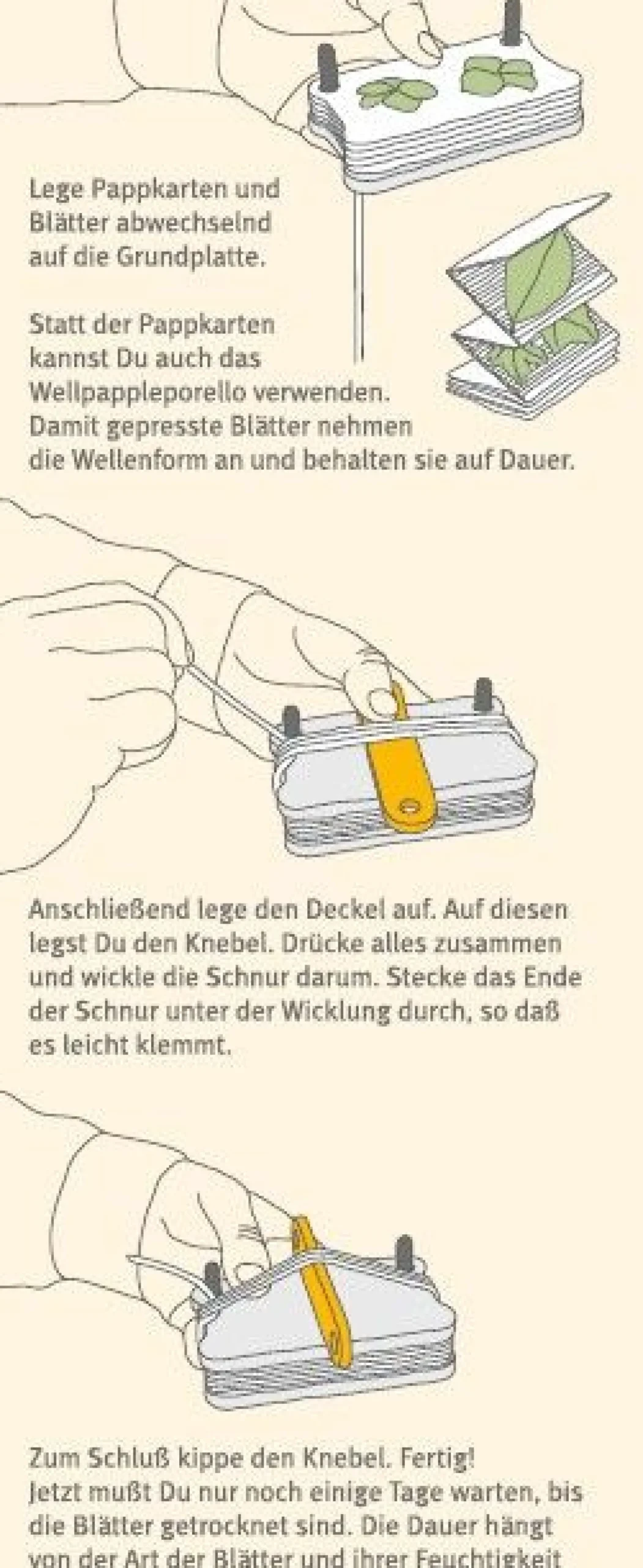 Blätterpresse
