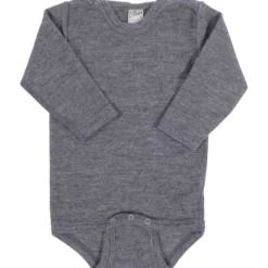 Body Wolle Seide grau 68