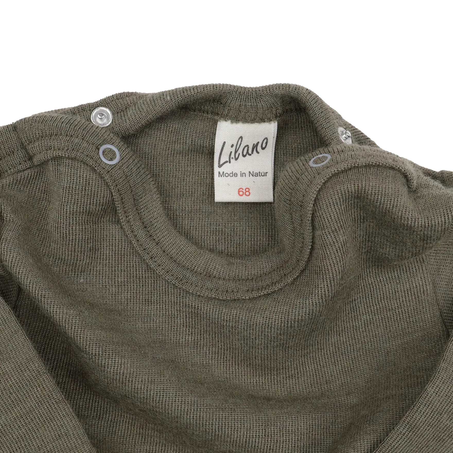 Body Wolle Seide khaki 56