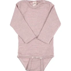 Body Wolle Seide Ringel mauve 56