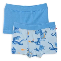 Boxershorts 2er Pack "Drachen" blau 104