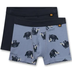 Boxershorts 2er-Set "Mammut" blau 92