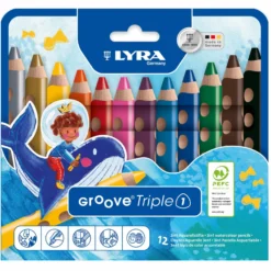 12 Buntstifte JUMBO 3in1 GROOVE® Triple1