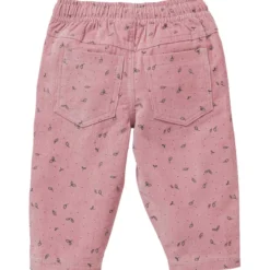 Cordhose "Blätter" altrosa 62/68