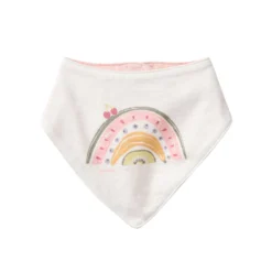 Dreieckstuch "Regenbogen" weiß