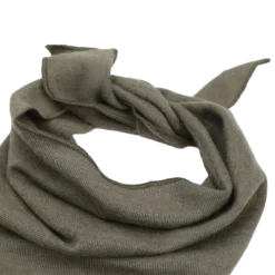 Dreieckstuch Wolle Seide khaki