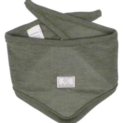 Dreieckstuch Wolle-Seide khaki