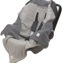 Einschlagdecke Babyschale anthrazit