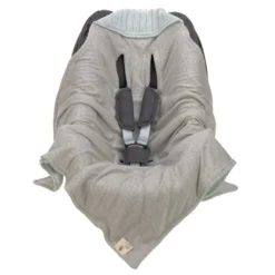 Einschlagdecke Babyschale mint