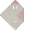 Einschlagdecke Babyschale rosa