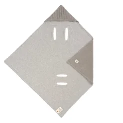 Einschlagdecke Babyschale taupe