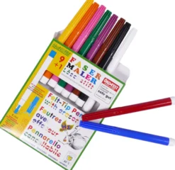 Fasermaler 9+1 inkl. Löschstift